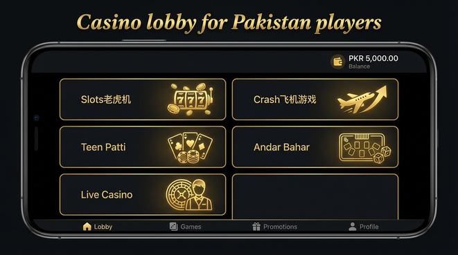 Lobby view of b9 game for Pakistan users - 4